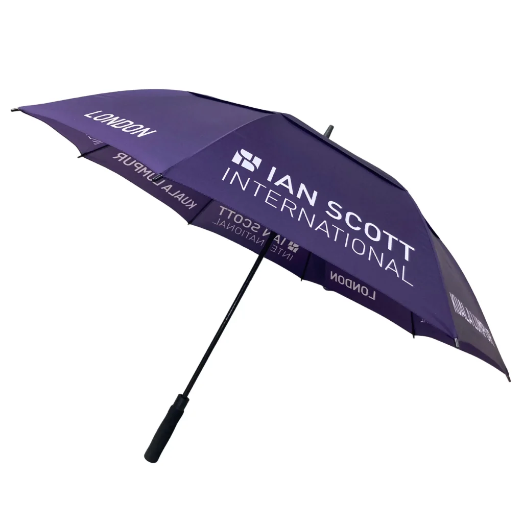 auto open vented branded golf umbrella branded.je Branded Umbrellas